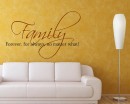 Family Forever Quotes Wall Decal Family Vinyl Art Stickers